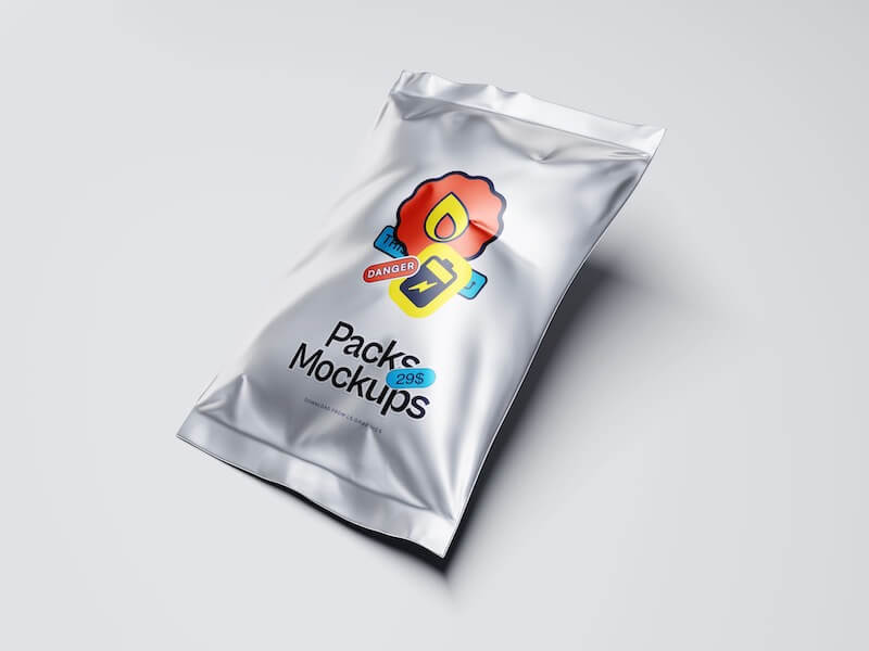Metallic Packaging Mockup, 07