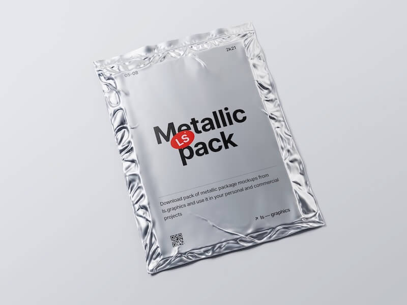 Metallic Packaging Mockup, 09