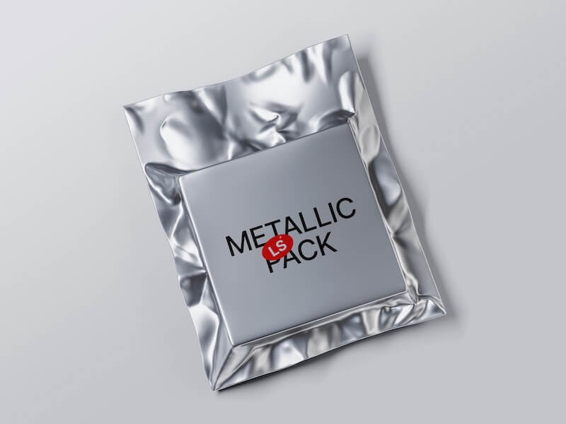 Metallic Packaging Mockup, 05