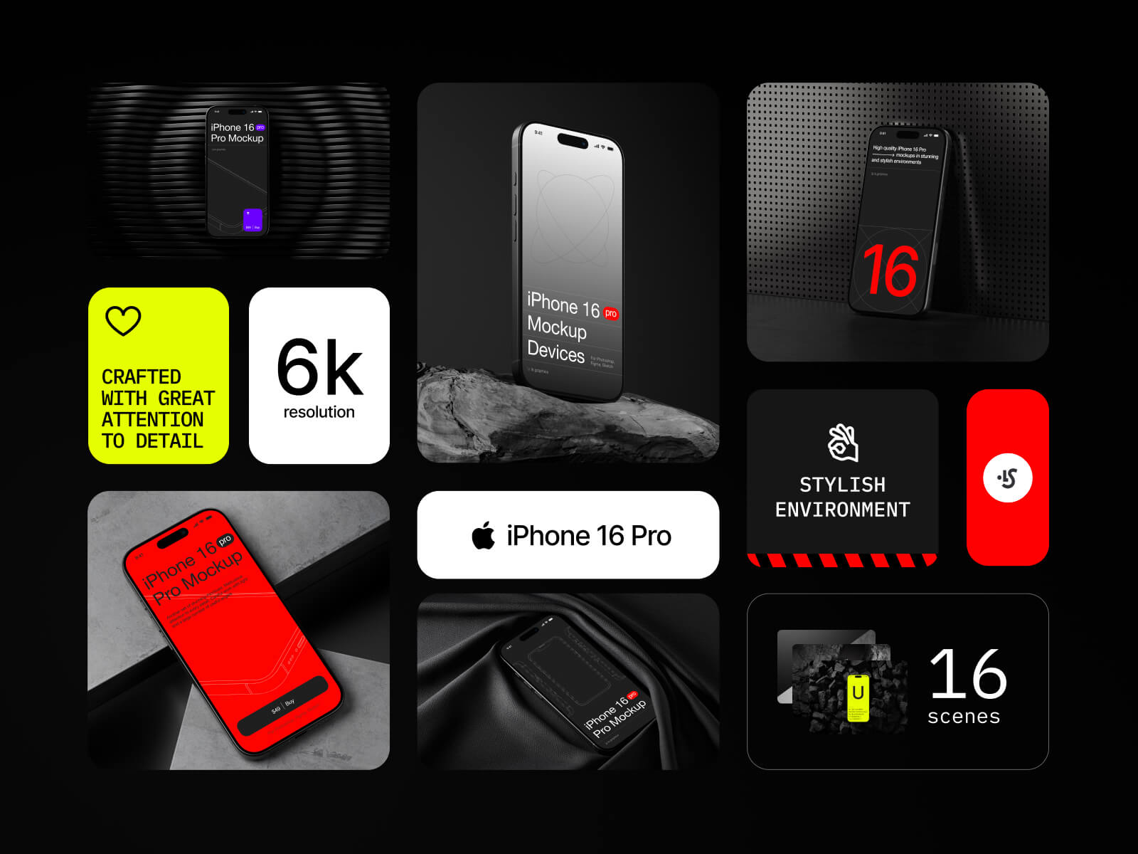 Devices Mockups - U-Mockups iPhone 16 Pro | Download at ls.graphics