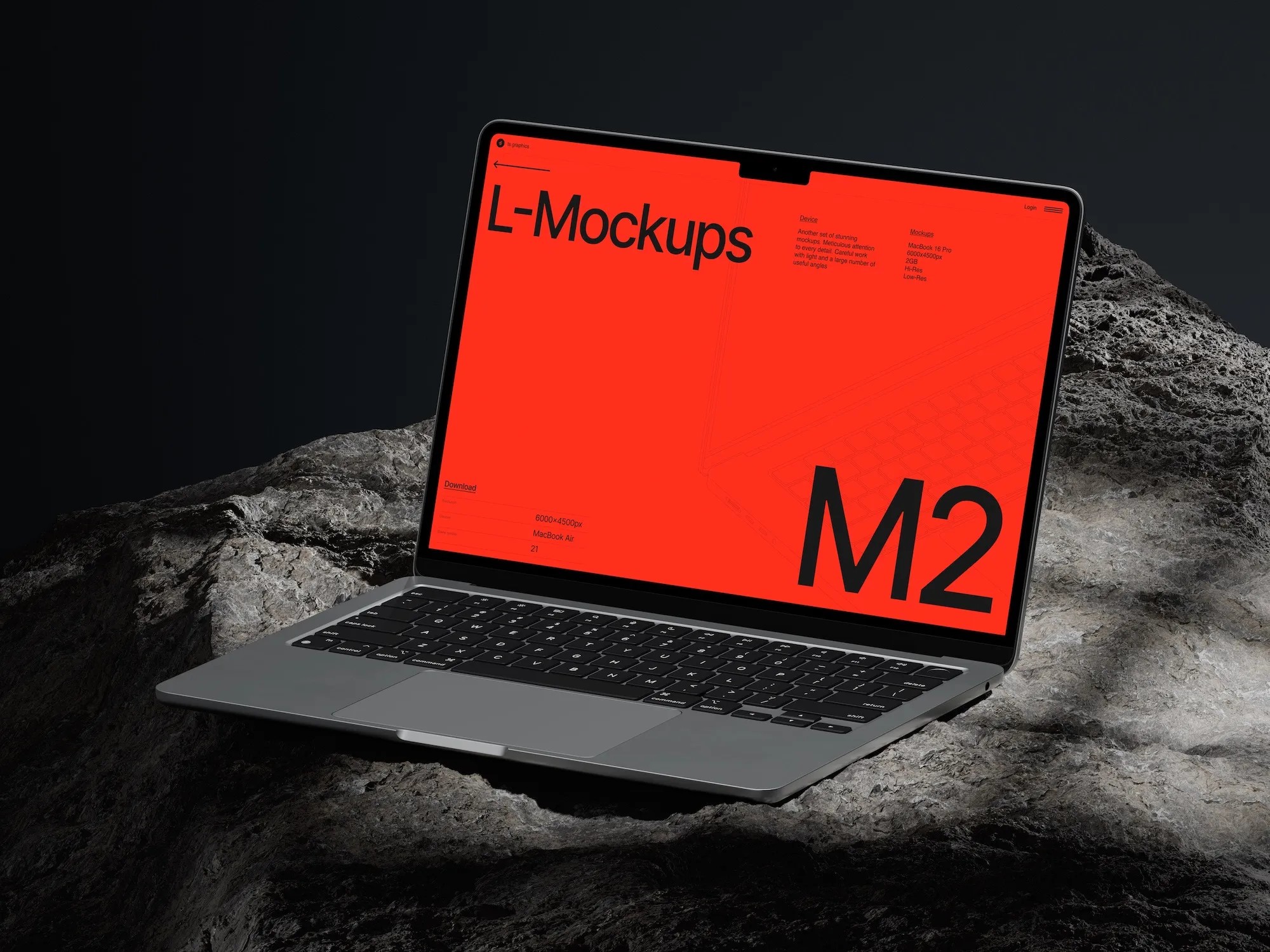 Macos Mockups - L-Mockups MacBook Air | Premium Quality Files