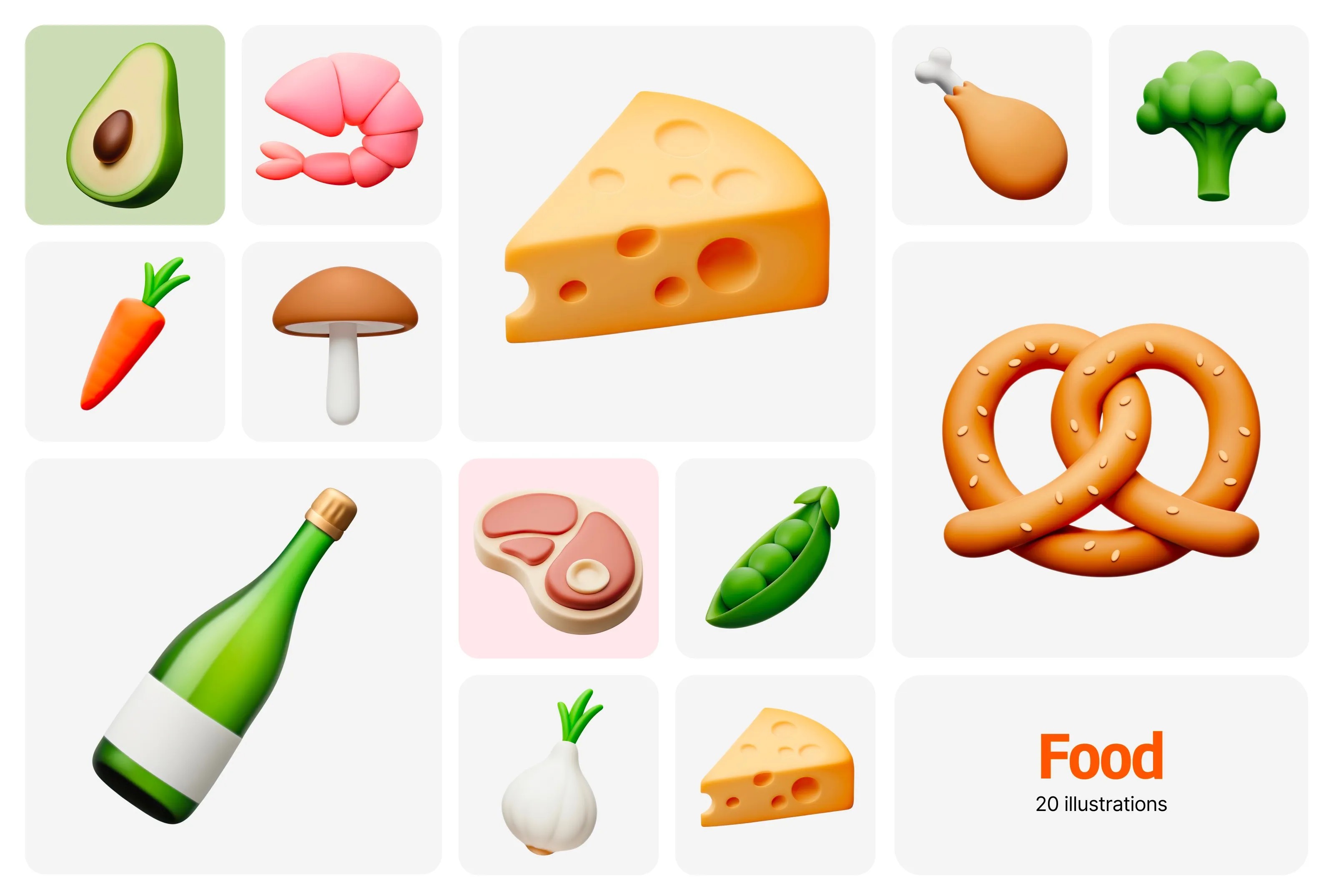 Premium Mockup - Guuulp 20 Illustration Constructor | Get on ls.graphics Store