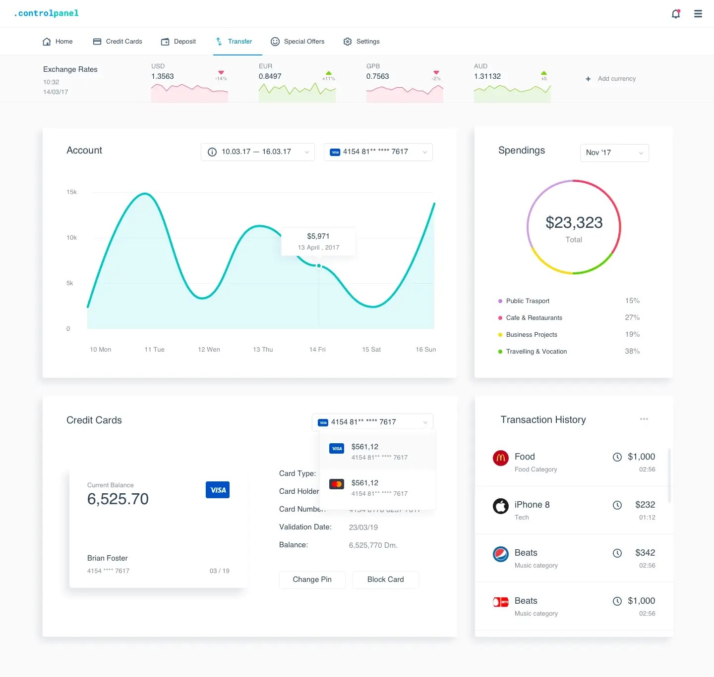 Control Panel | Top Selling Mockup