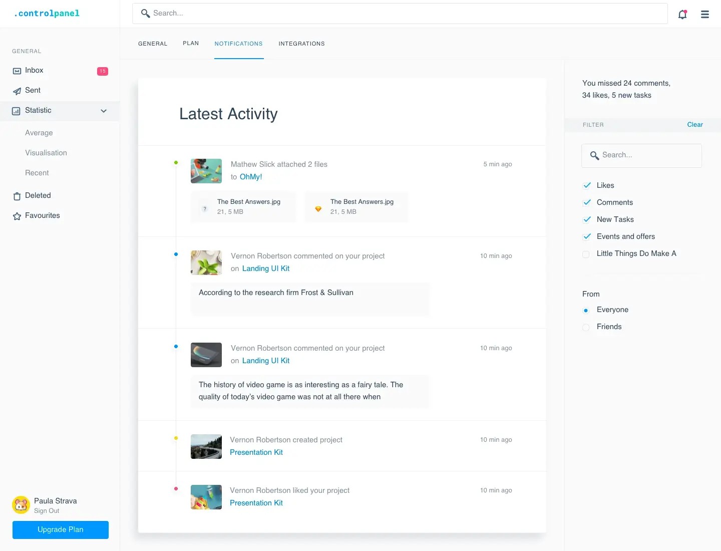 Control Panel | Pro Design Resource