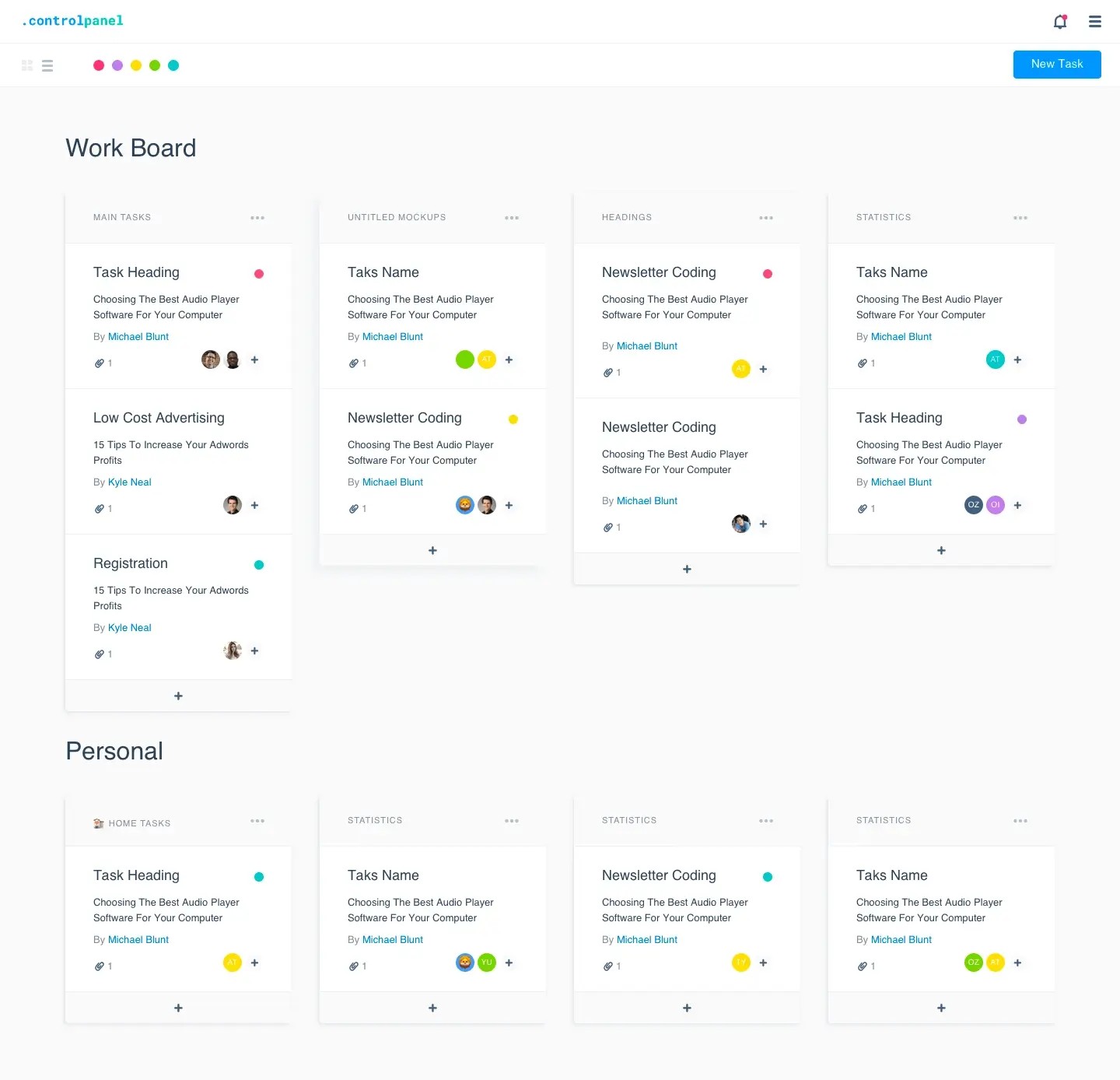 Control Panel | Commercial License Ready