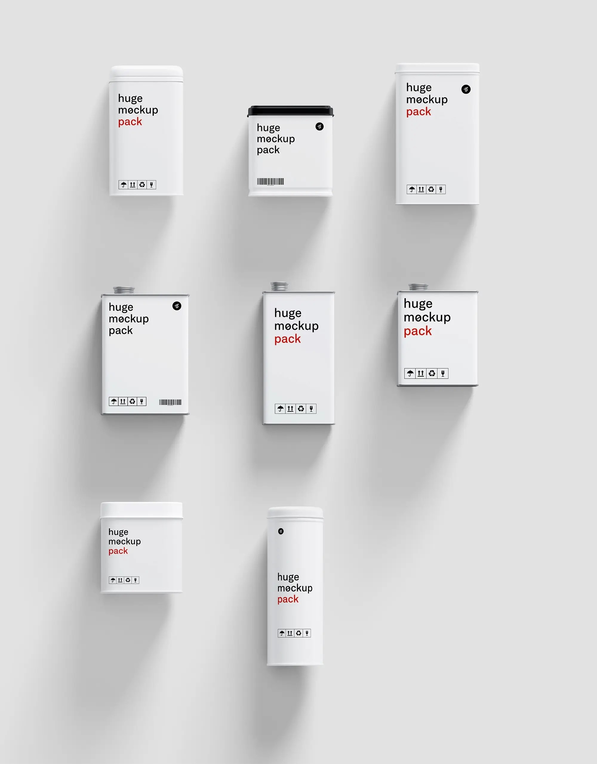 Tin Boxes and Canned Goods Mockups | Commercial License Ready