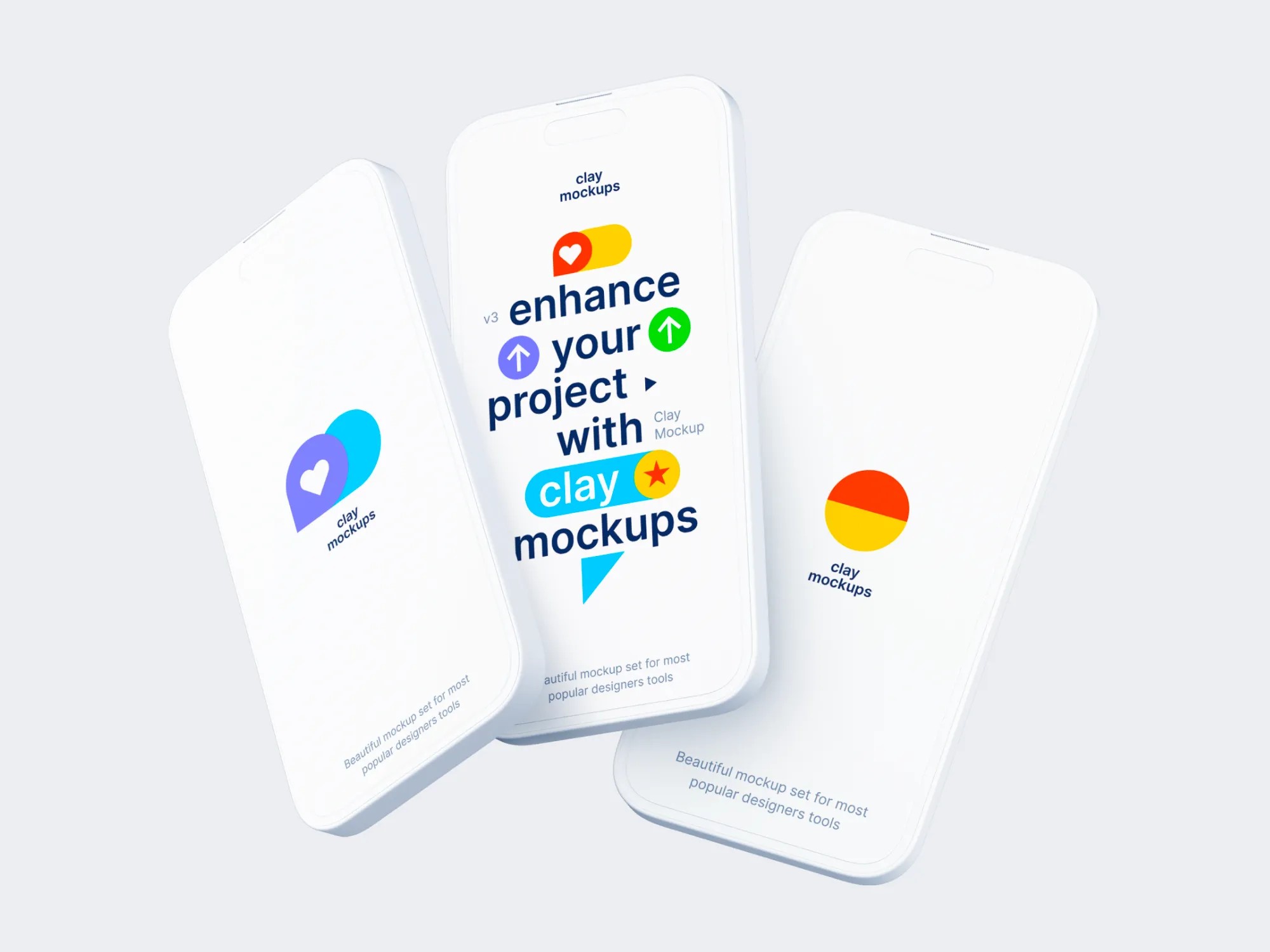 Clay Mockups | Available on ls.graphics