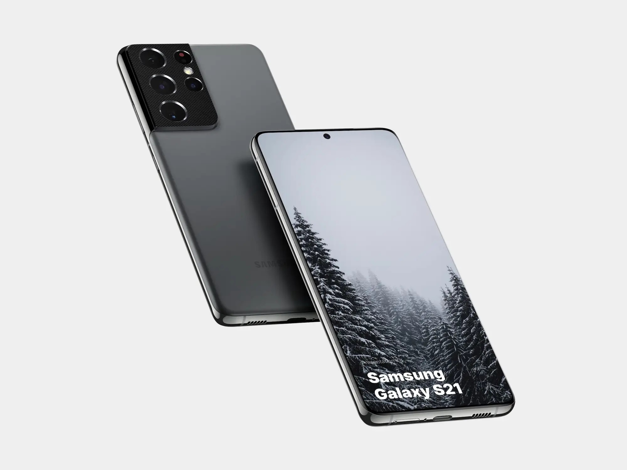 Samsung Galaxy S21 Ultra Mockups | Commercial License Ready