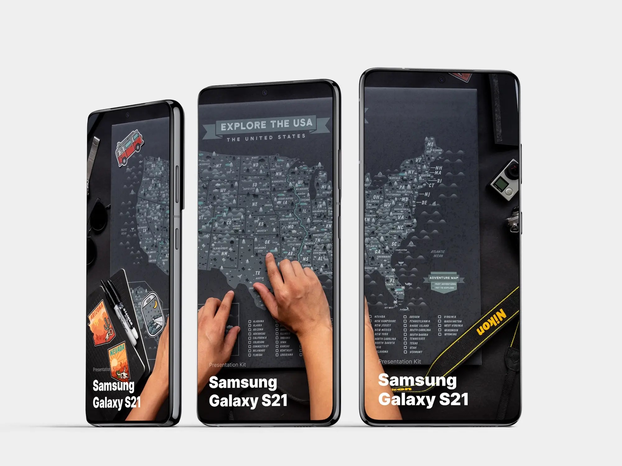 Samsung Galaxy S21 Ultra Mockups | Commercial License Ready