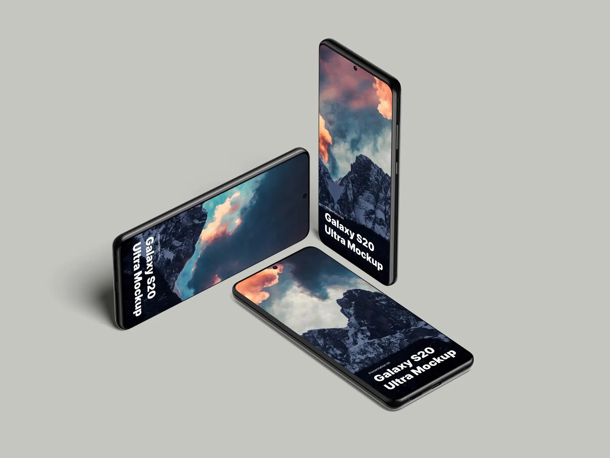 Samsung Galaxy S20 Ultra Mockups | Available on ls.graphics