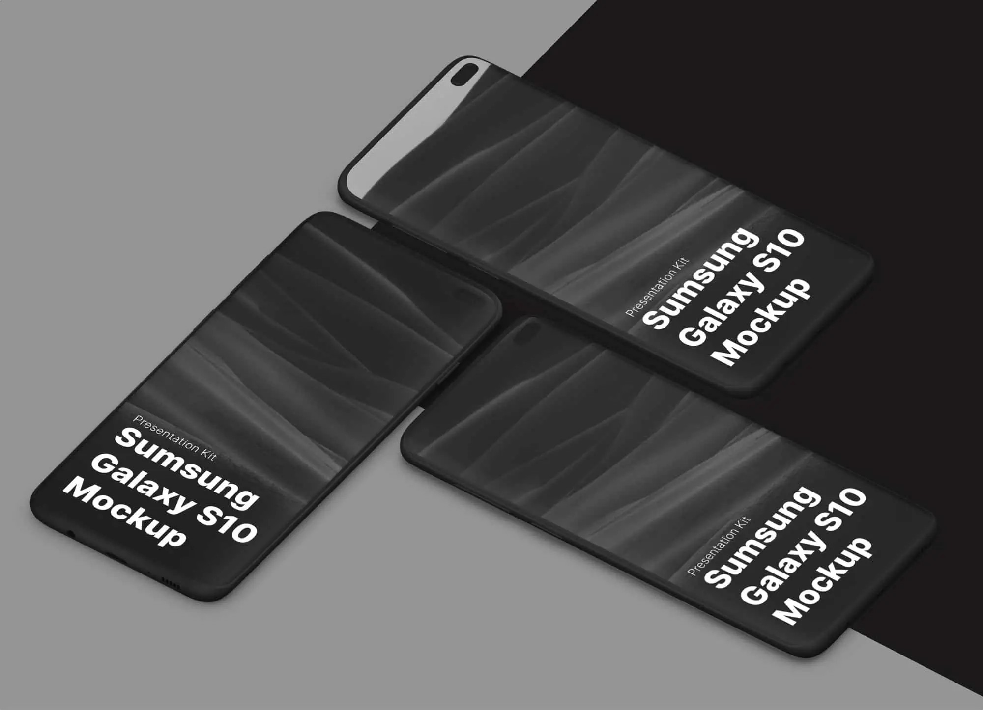 Samsung Galaxy S10 Mockups | Available on ls.graphics