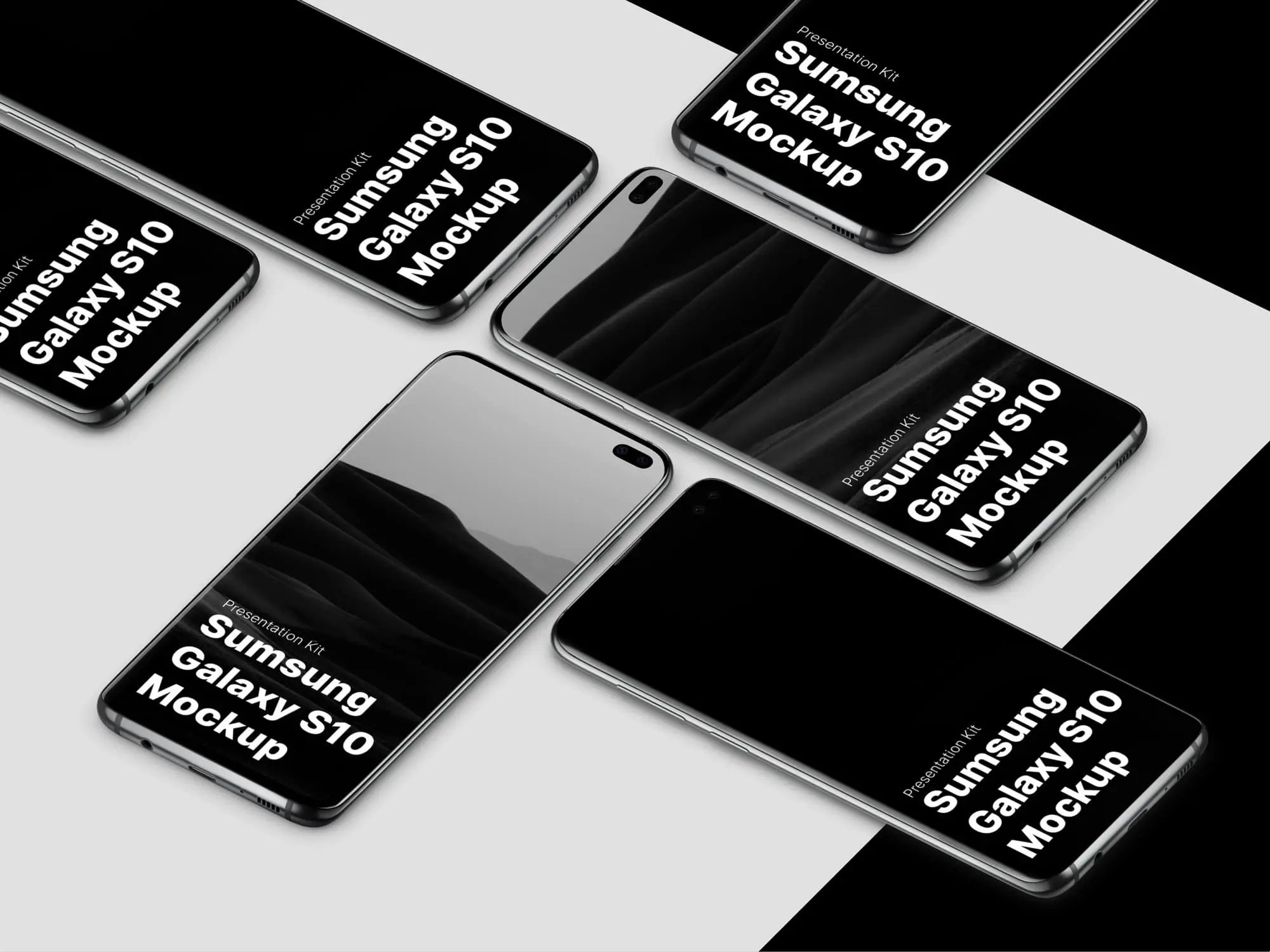 Samsung Galaxy S10 Mockups | High Quality Asset