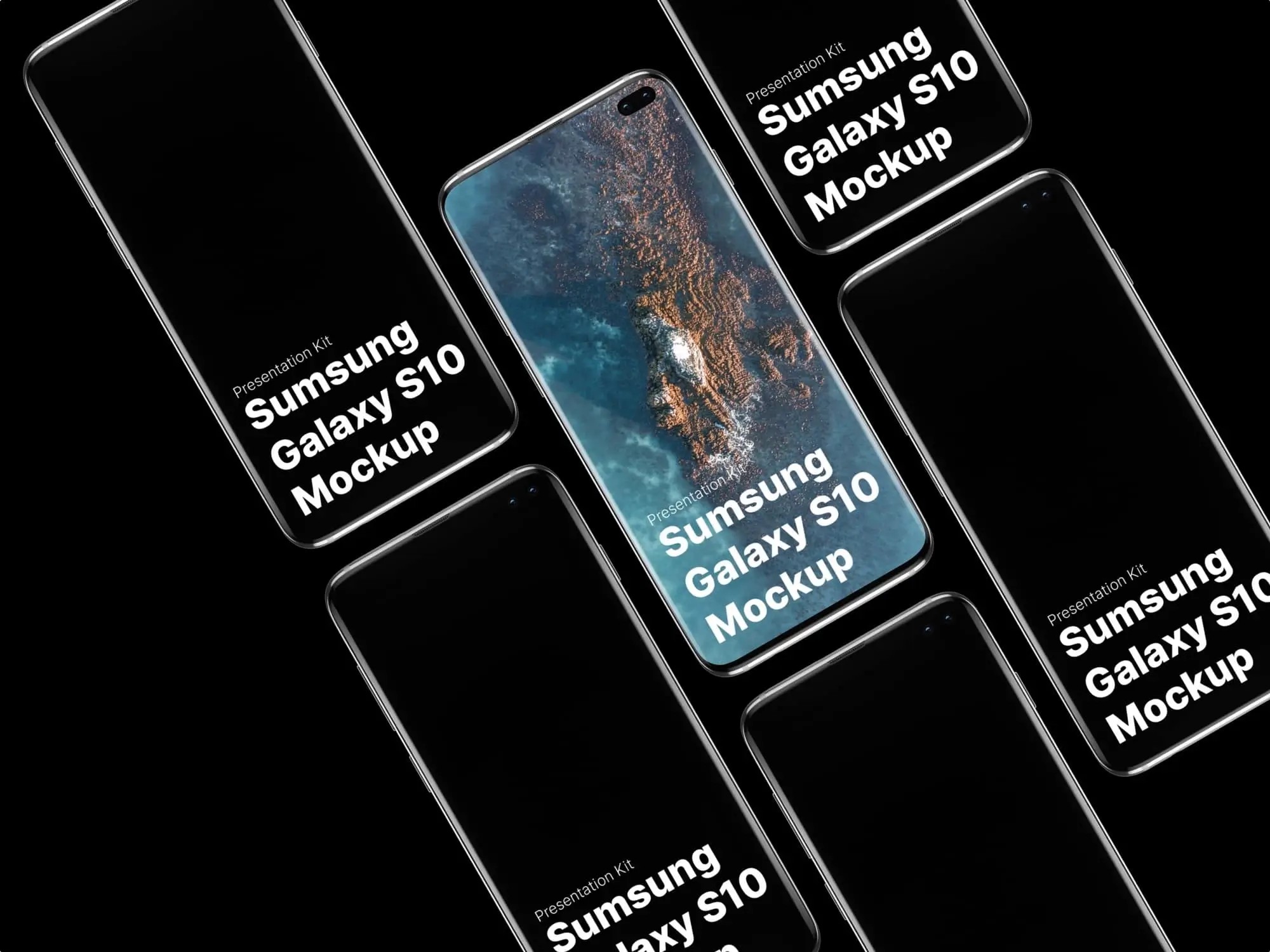 Samsung Galaxy S10 Mockups | High Quality Asset