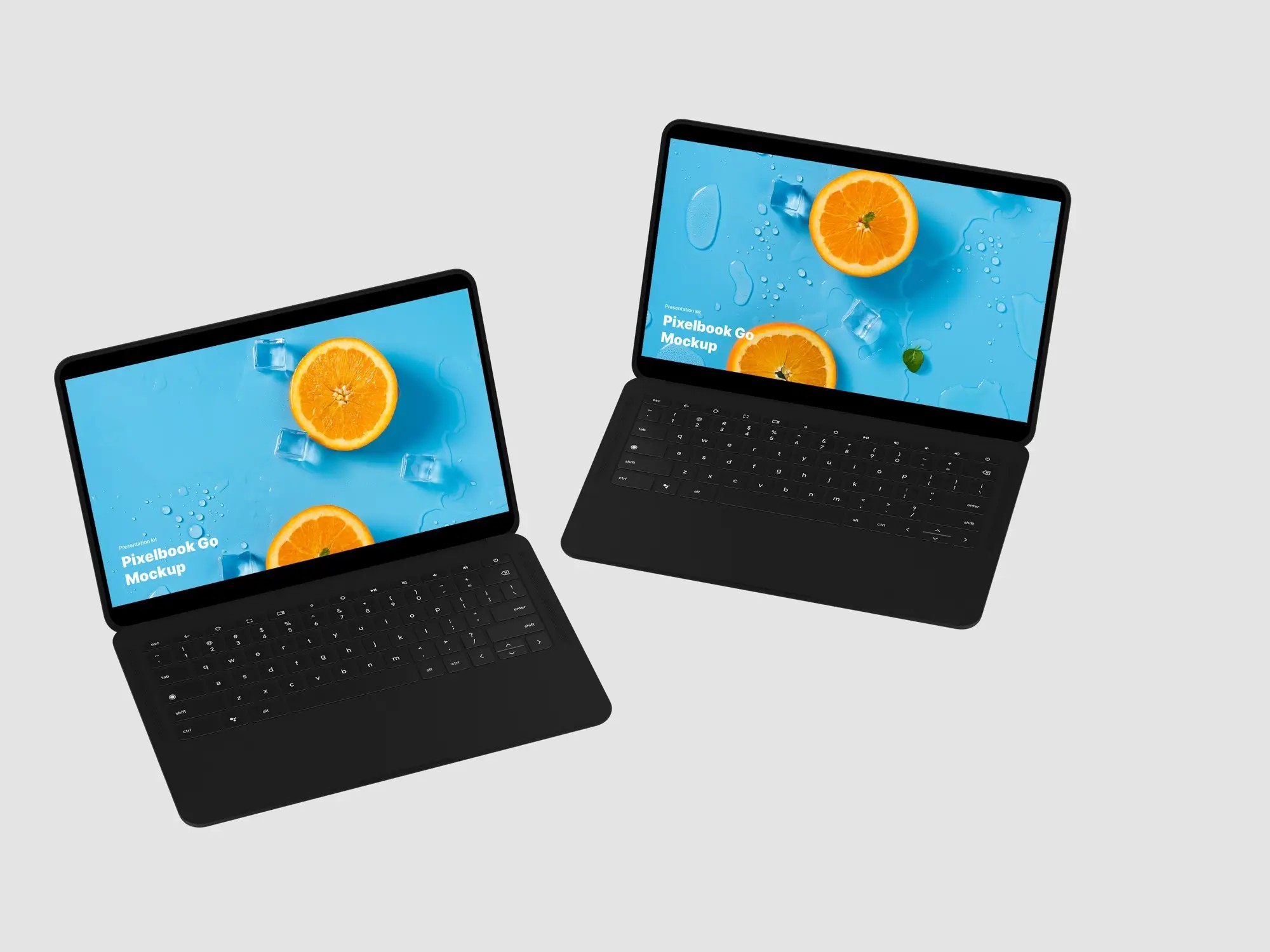 Google PixelBook Go Mockups | Available on ls.graphics