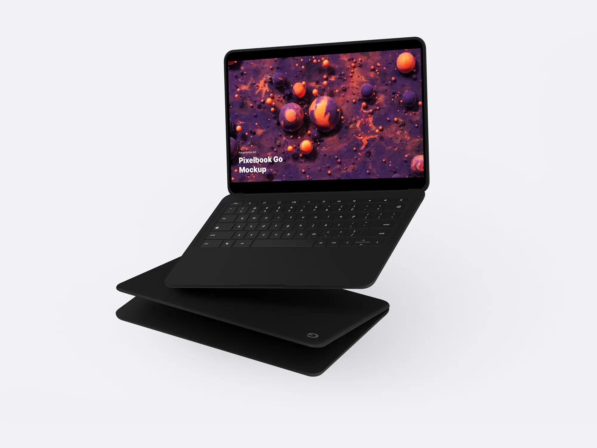 Google PixelBook Go Mockups | Available on ls.graphics