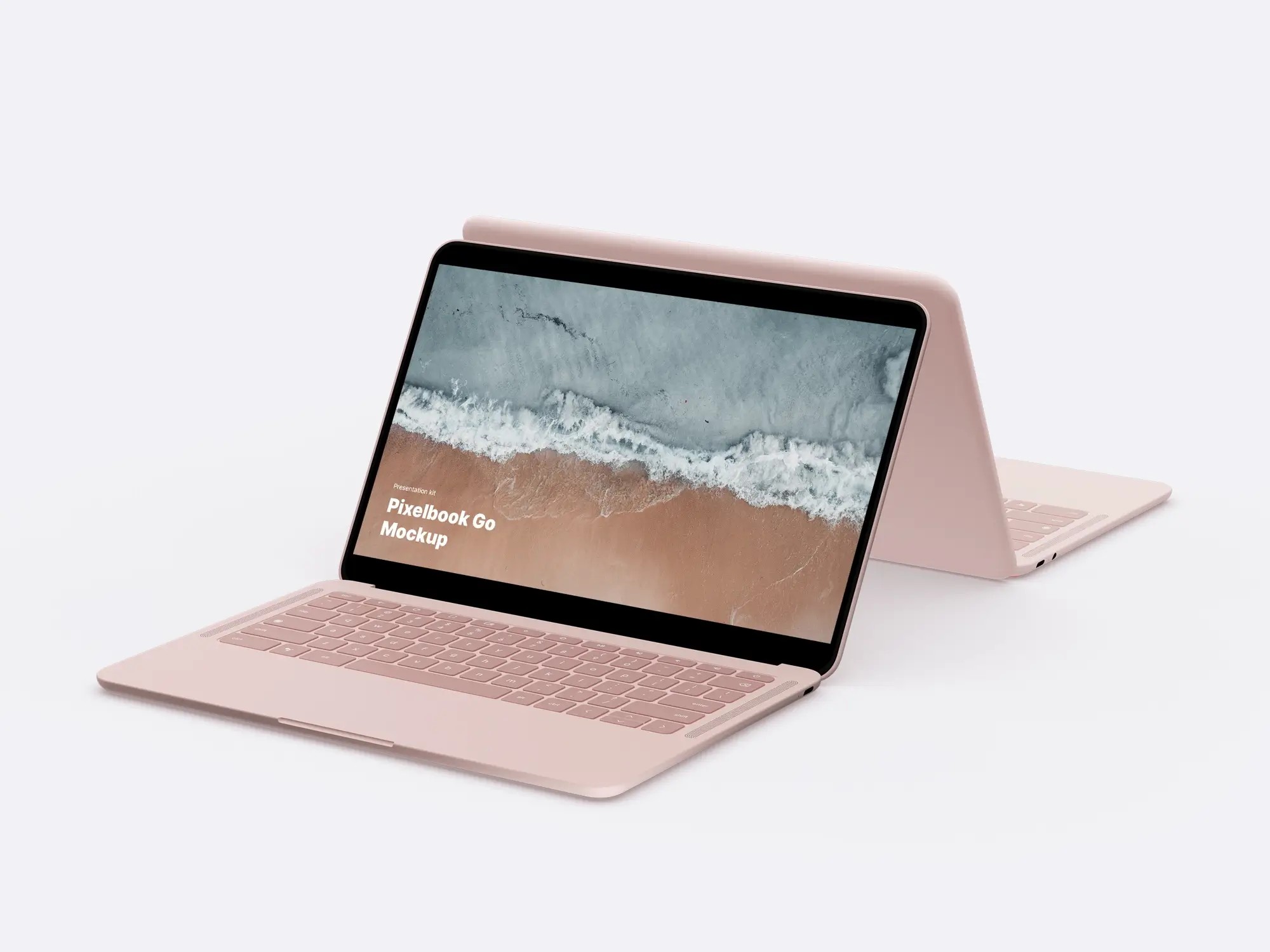 Google PixelBook Go Mockups | Available on ls.graphics