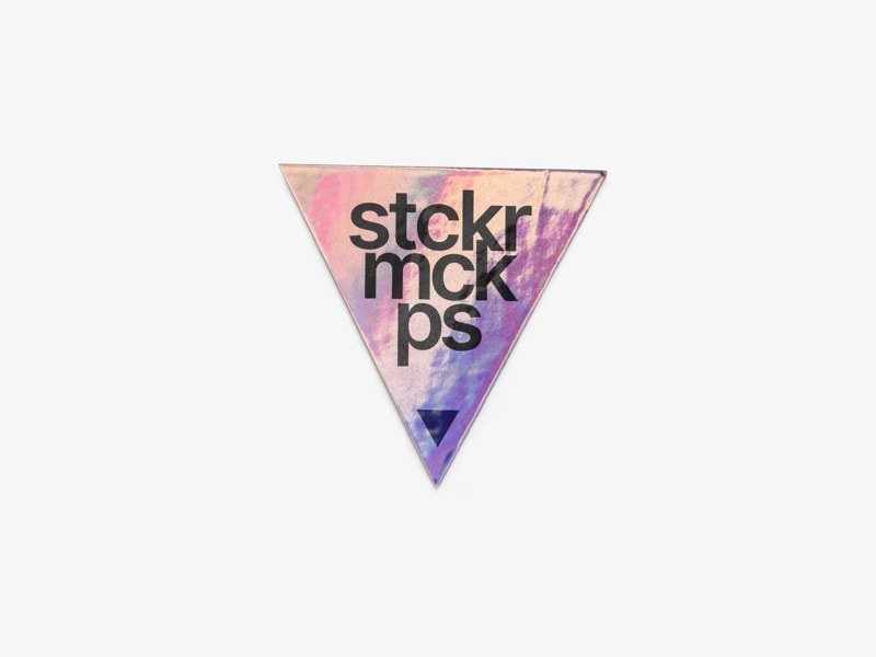 Holographic Sticker Mockup, Scene 12