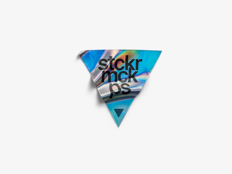 Holographic Sticker Mockup, Scene 16