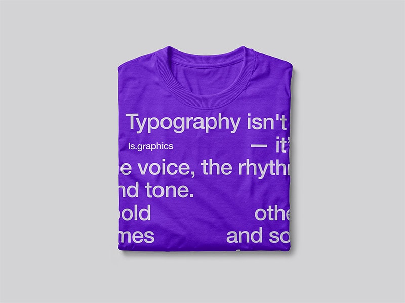 Folded T-Shirt Mockup